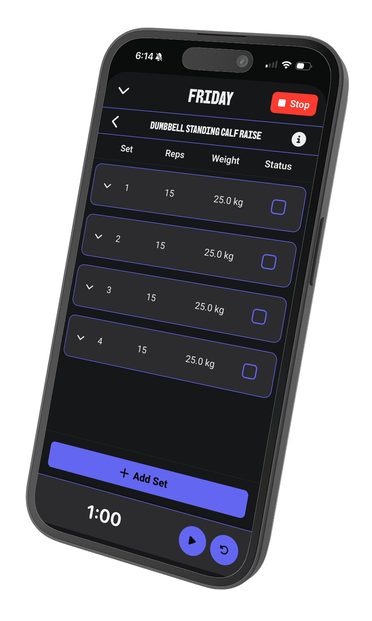 Workout Builder Screenshot
